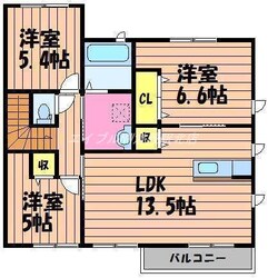 プレインパイン　B棟の物件間取画像